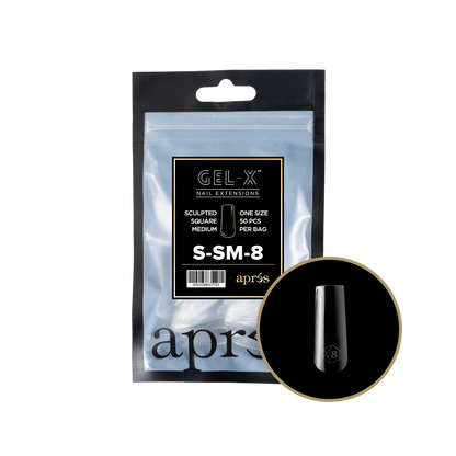 APRES Gel-X Sculpted Square Medium Refill