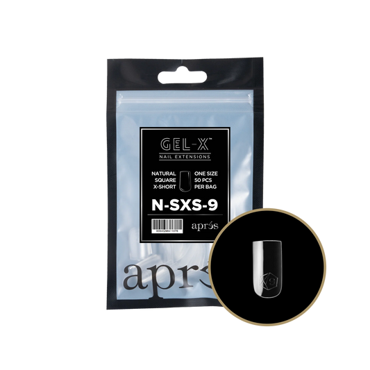 APRES Gel-X Natural Square Extra Short Refill