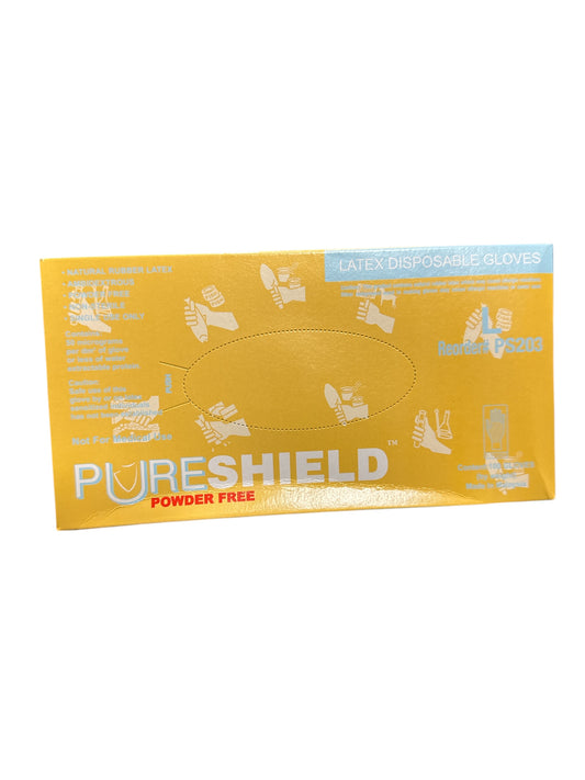 Pure Shield Powder Free Latex Glove Box