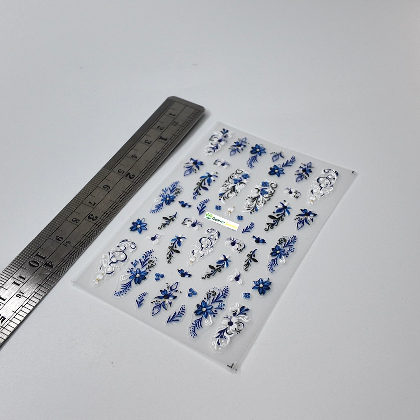 Blue Swirly Design Sticker Decal