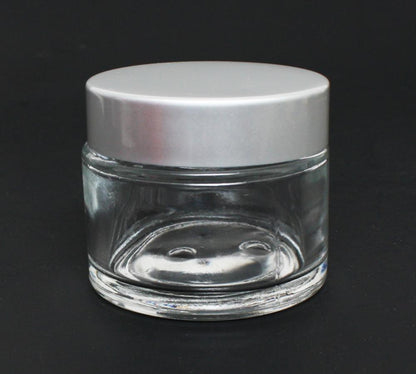 BER Clear Glass Jar with Aluminum Cap