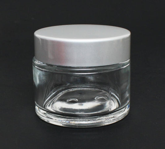 BER Clear Glass Jar with Aluminum Cap