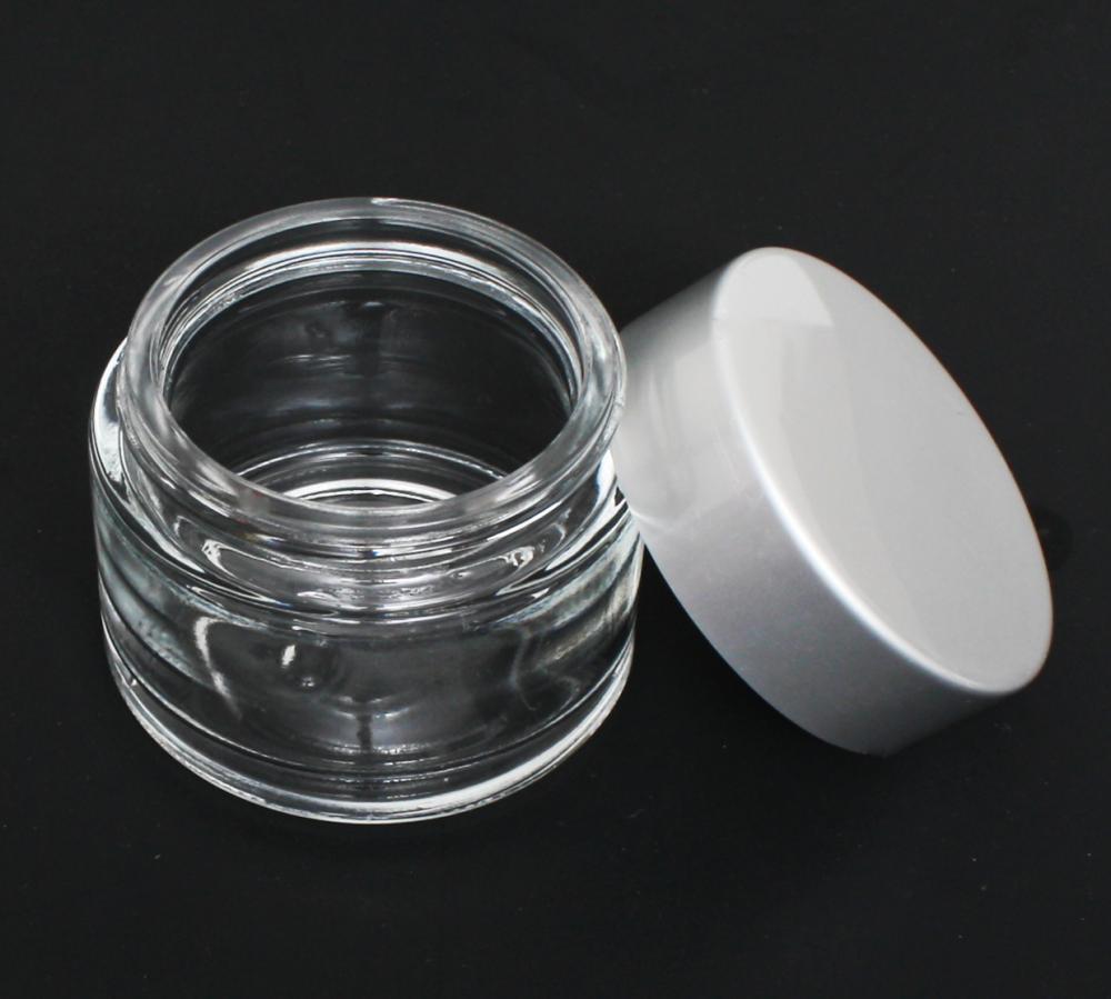 BER Clear Glass Jar with Aluminum Cap