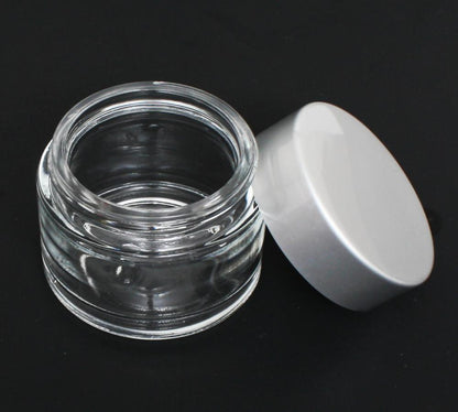 BER Clear Glass Jar with Aluminum Cap