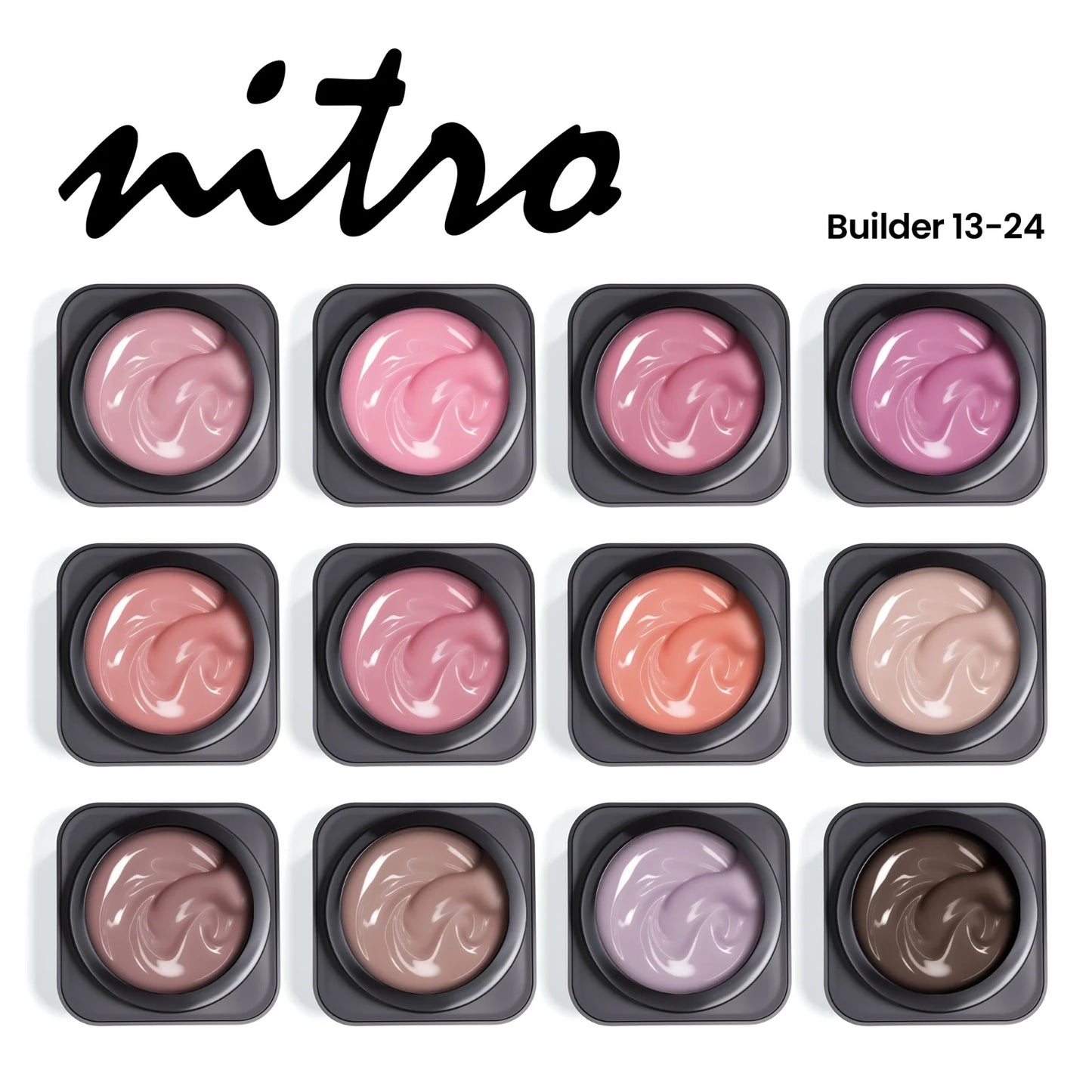 NITRO Builder Gel in Jar - Set 2 (#13-24)