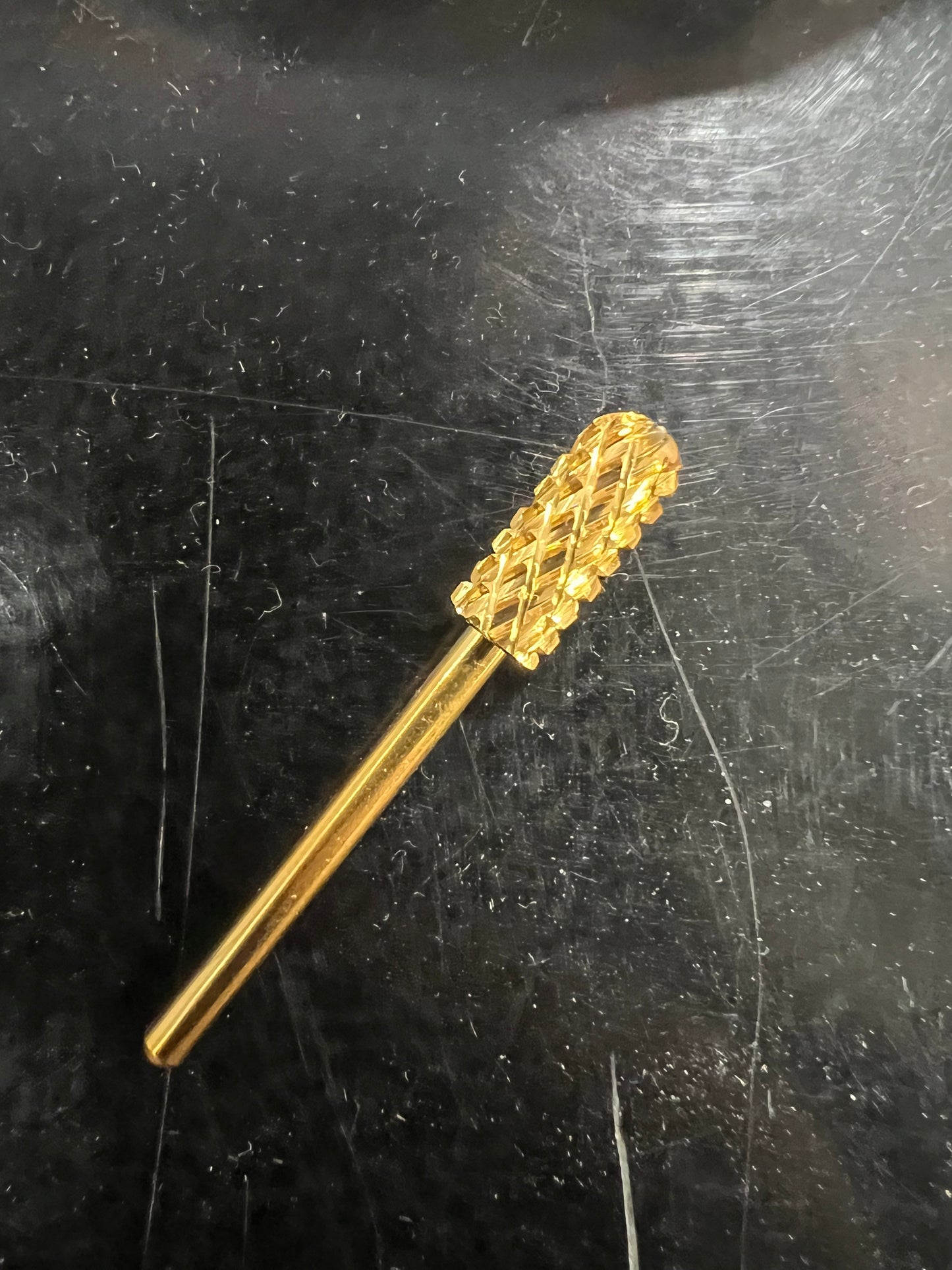 Small Round Top Gold Carbide Bit