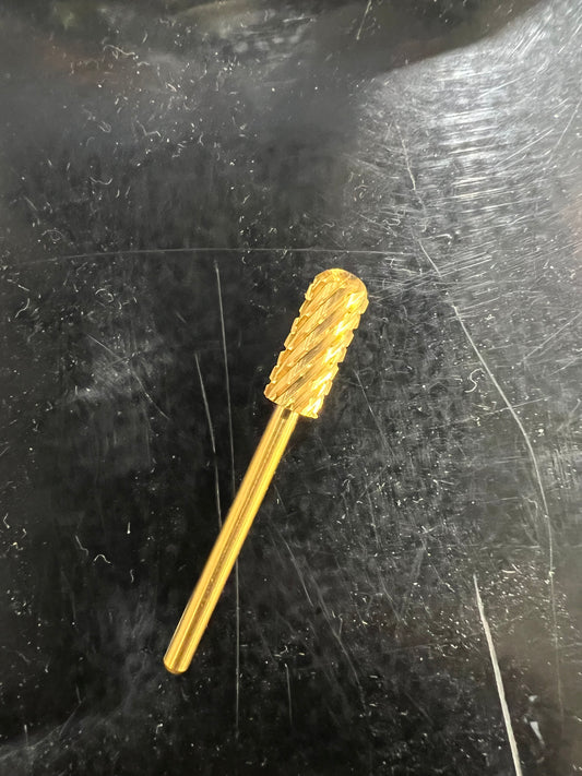 Small Round Top Gold Carbide Bit