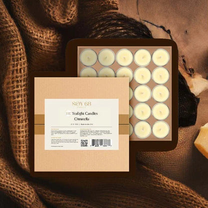 Soy 68 Round Tealight Moisturizer Candle (100 ct box)