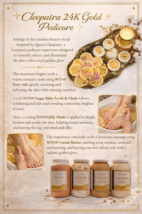 SOY68 4-step Pedicure Combo with Fizzy Salt
