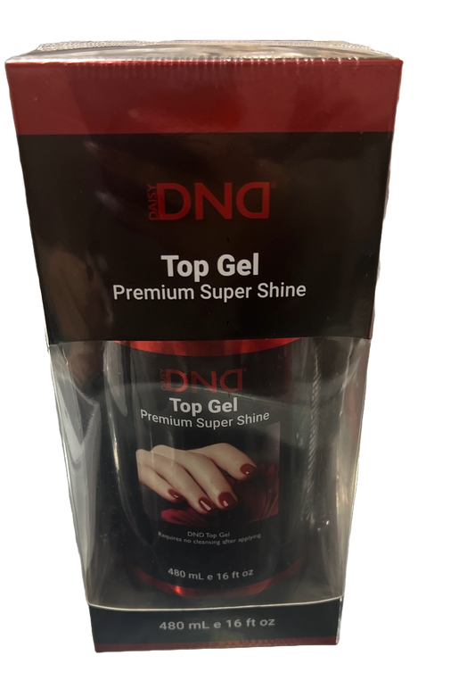 DND Top Coat Gel Premium Shine (16oz Refill)