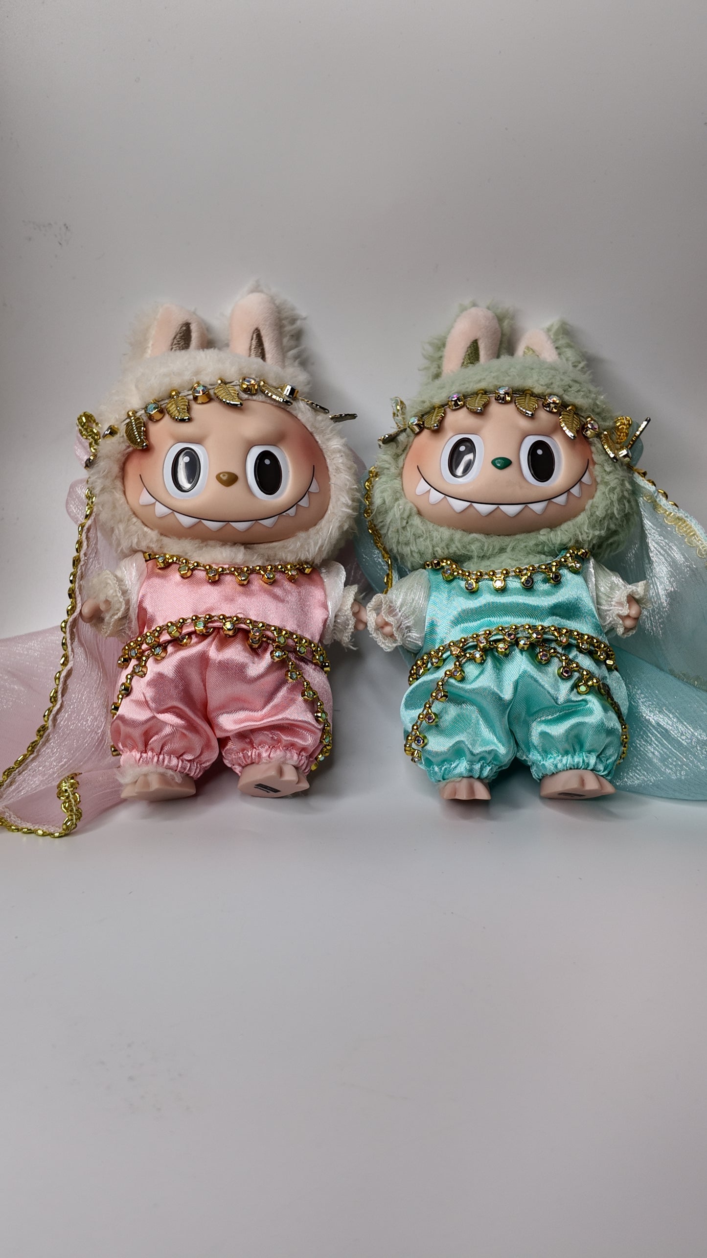 Doll Clothes fits Labu #108 Silky Set with Headpiece (Pink or blue)