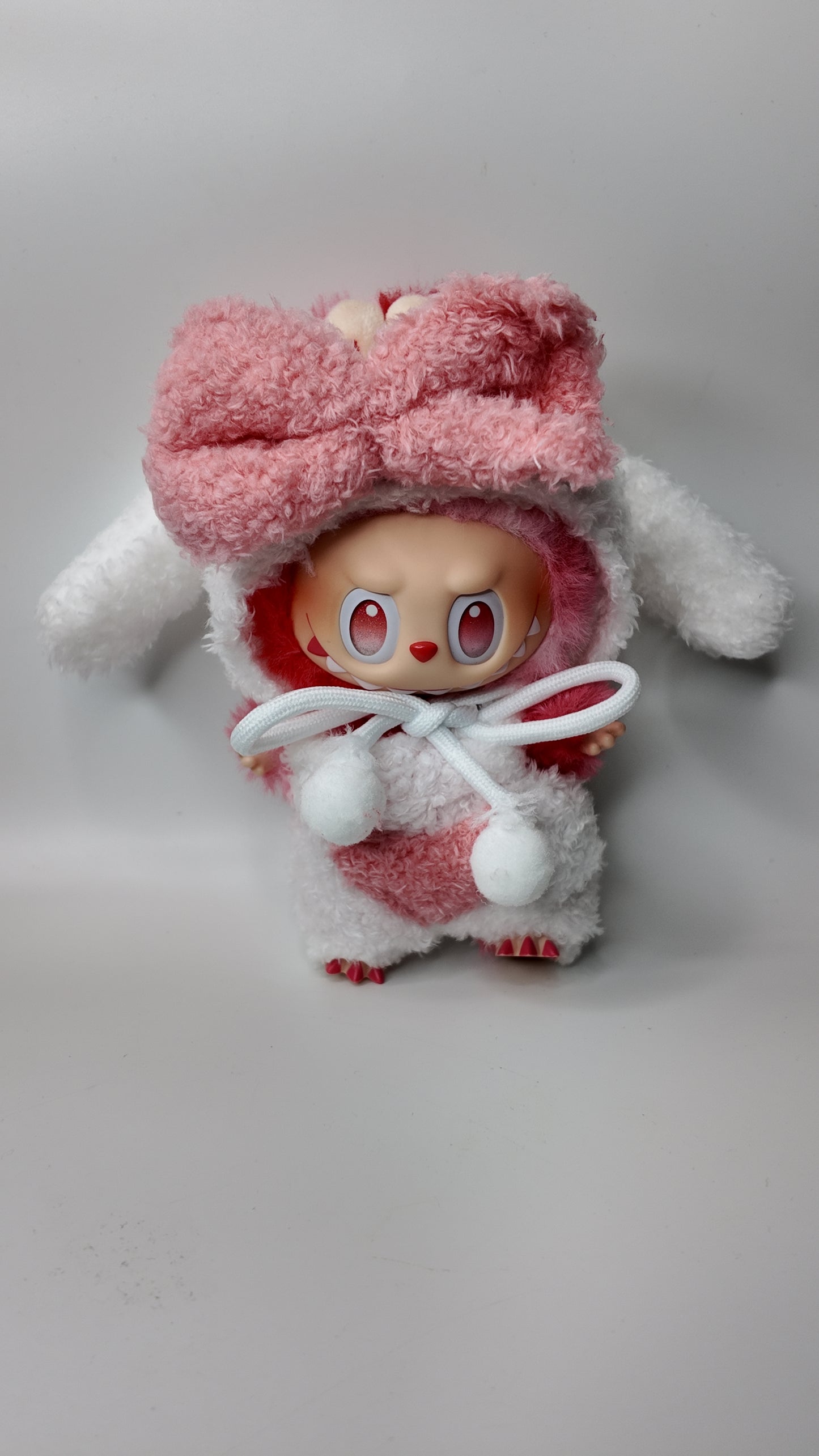 Doll Clothes fits Labu #101 Pink and White Bunny