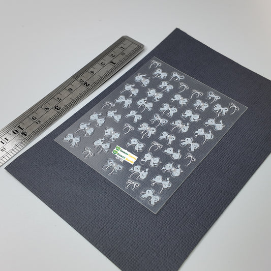 Bows with Pearls Sticker Decal