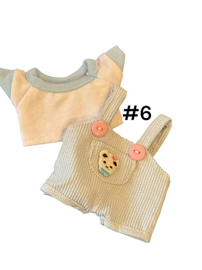Doll Clothes fits Labu  # 006 Blue Overalls