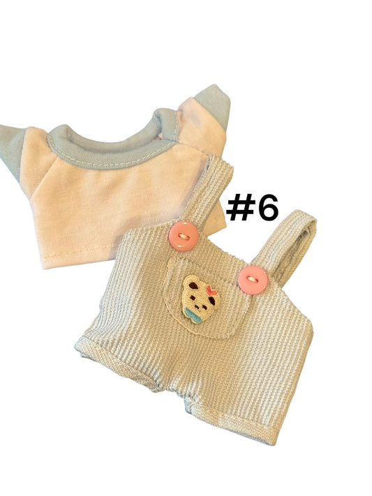 Doll Clothes fits Labu  # 006 Blue Overalls