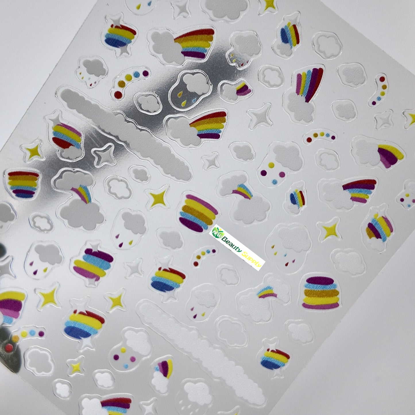 Colorful Rainbows and Clouds Sticker Decal