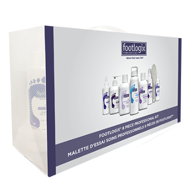 Footlogix 8-piece professional kit packaging on a white background