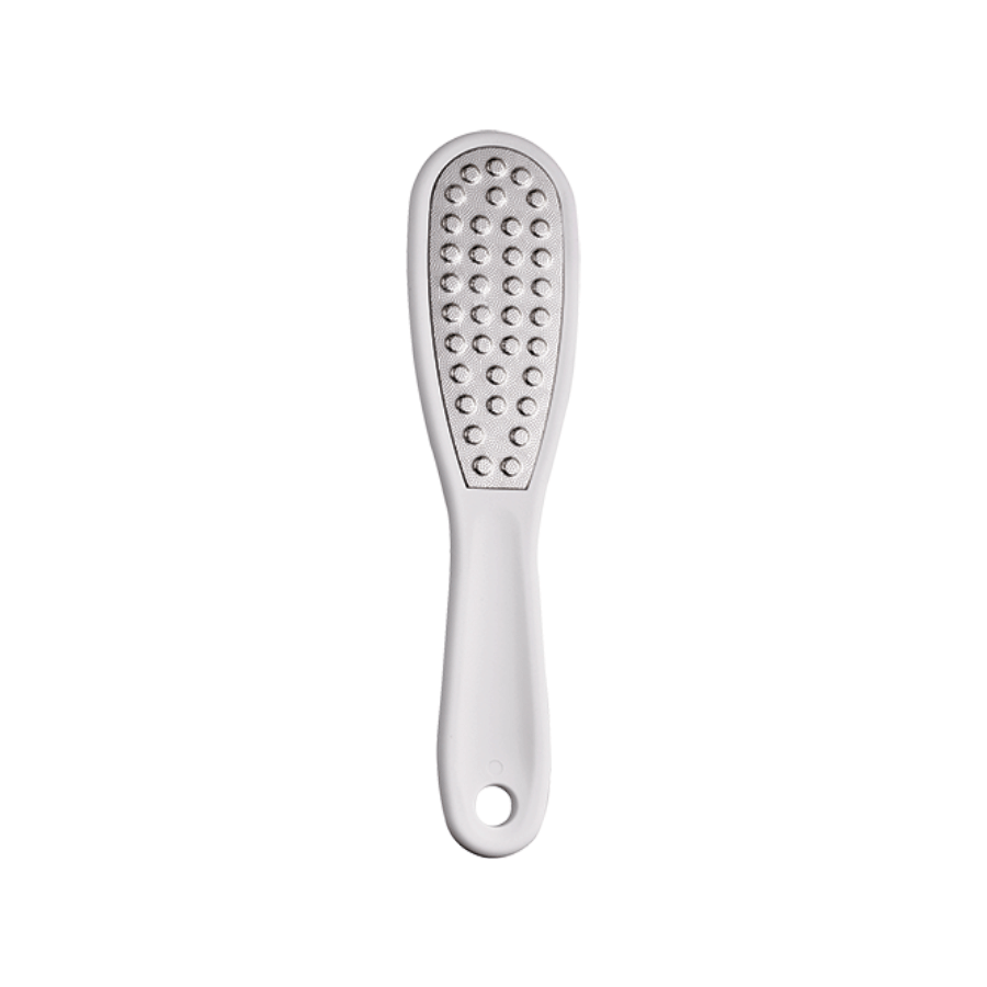 White foot FILE with textured surface on a white background