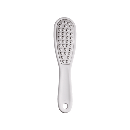 White foot FILE with textured surface on a white background