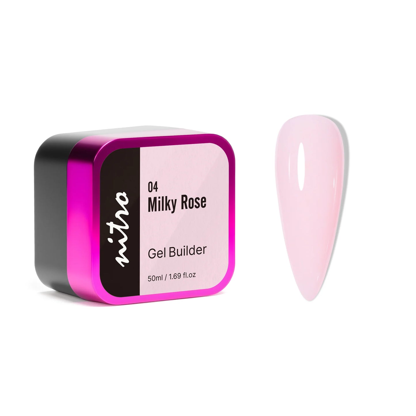 Nitro Builder Gel in Jar - 04 Milky Rose