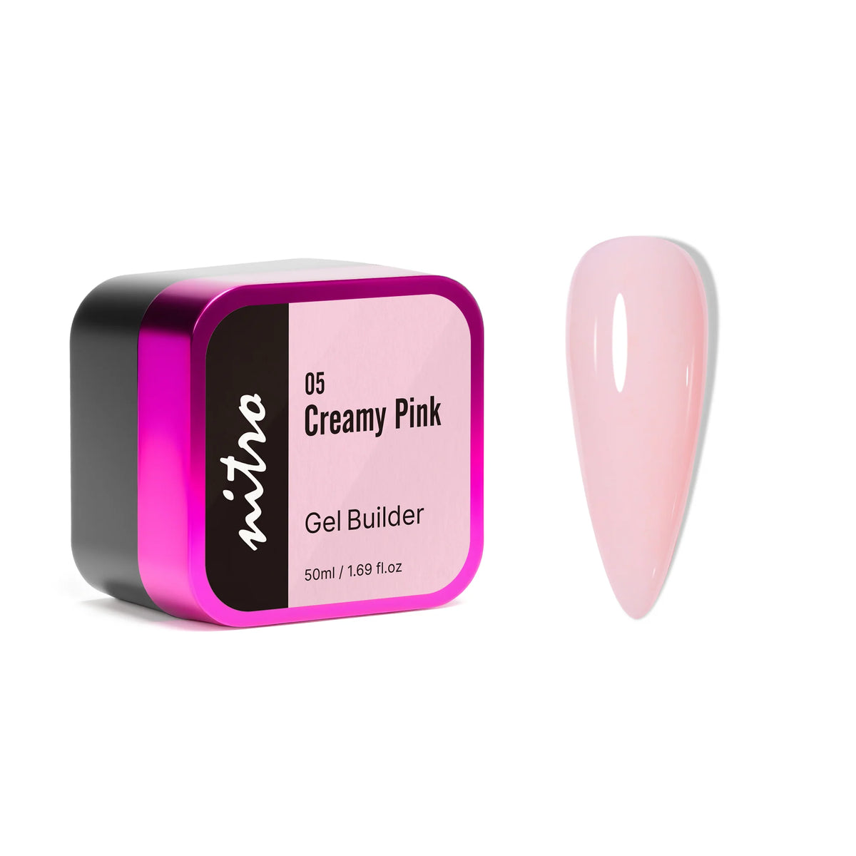 NITRO Builder Gel in Jar - 05 Creamy Pink