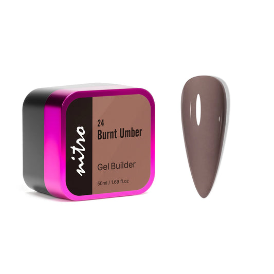 NITRO Builder Gel in Jar - 24 Burnt Umber