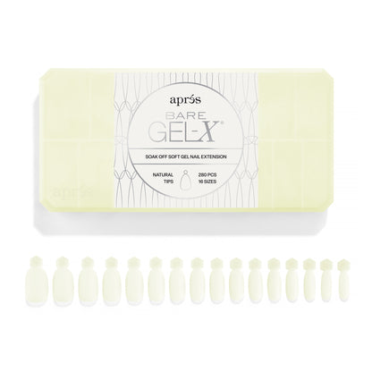 APRES BARE GEL-X® BOX OF TIPS (16 SIZES, 280PCS)