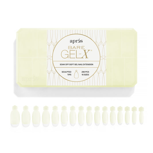 APRES BARE GEL-X® BOX OF TIPS (16 SIZES, 280PCS)