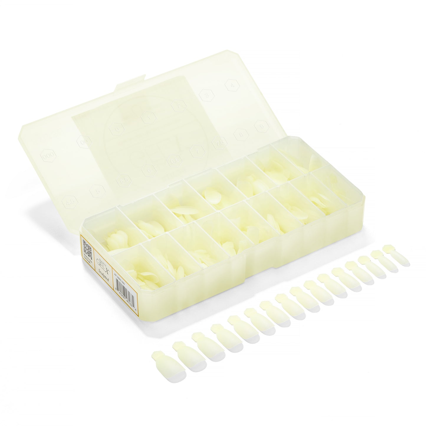 APRES BARE GEL-X® BOX OF TIPS (16 SIZES, 280PCS)