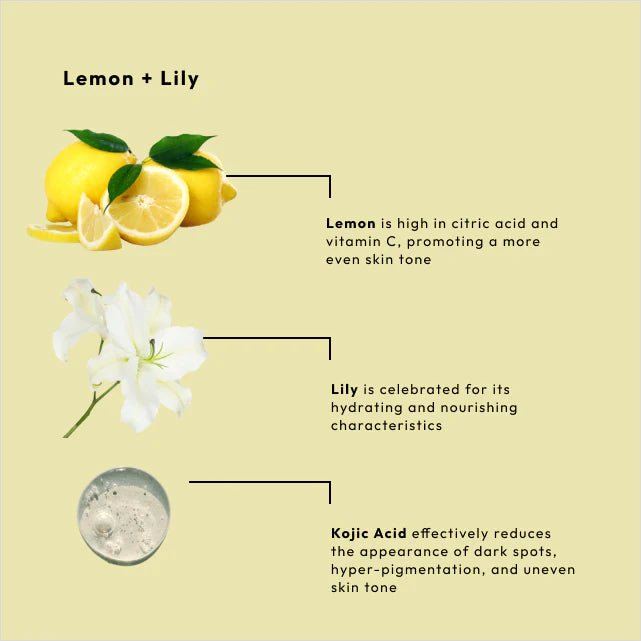 BCL Massage Cream Brightening Lemon + Lily  w Kojic (128 oz)