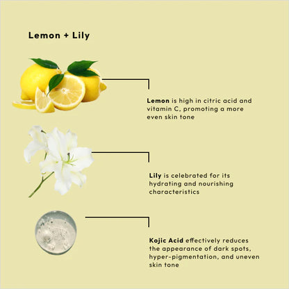 BCL Massage Cream Brightening Lemon + Lily  w Kojic (128 oz)