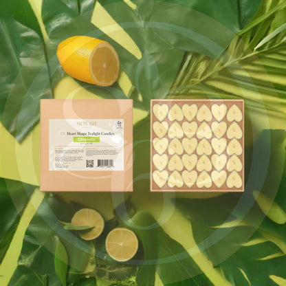 Soy 68 Heart Shaped Tealight Moisturizer Candle (120/box)