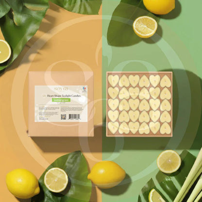 Soy 68 Heart Shaped Tealight Moisturizer Candle (120/box)