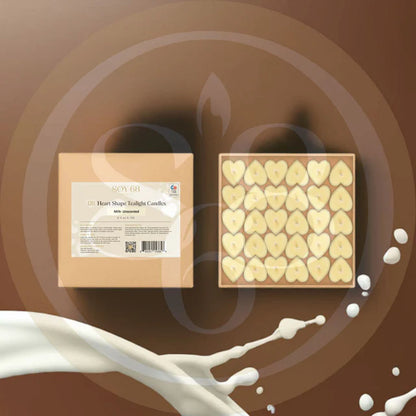Soy 68 Heart Shaped Tealight Moisturizer Candle (60 ct. box)
