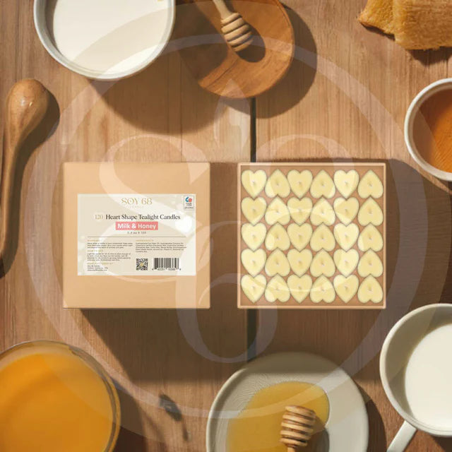 Soy 68 Heart Shaped Tealight Moisturizer Candle (120/box)
