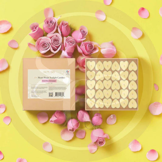 Soy 68 Heart Shaped Tealight Moisturizer Candle (120/box)