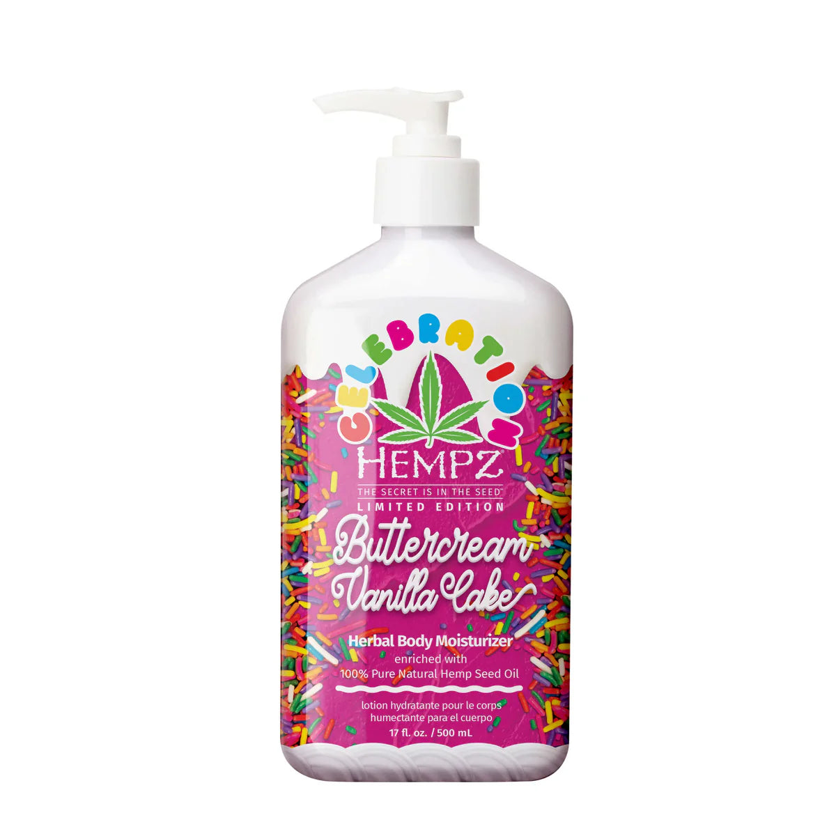 Celebration Buttercream Vanilla Cake Herbal Body Moisturizer 17oz