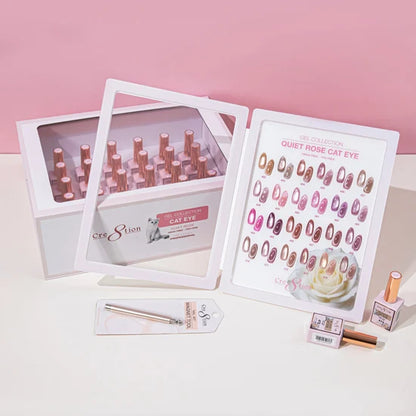 Cre8tion Cat Eye Quiet Rose Kit - 24 Colors