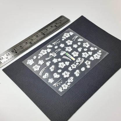 White Flower Sticker Decal