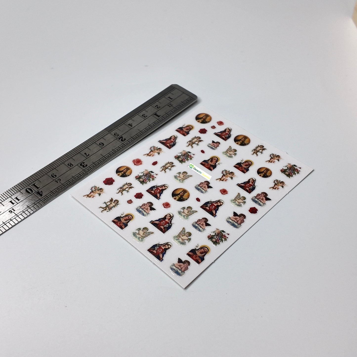 Mary and Cherub Sticker Decal