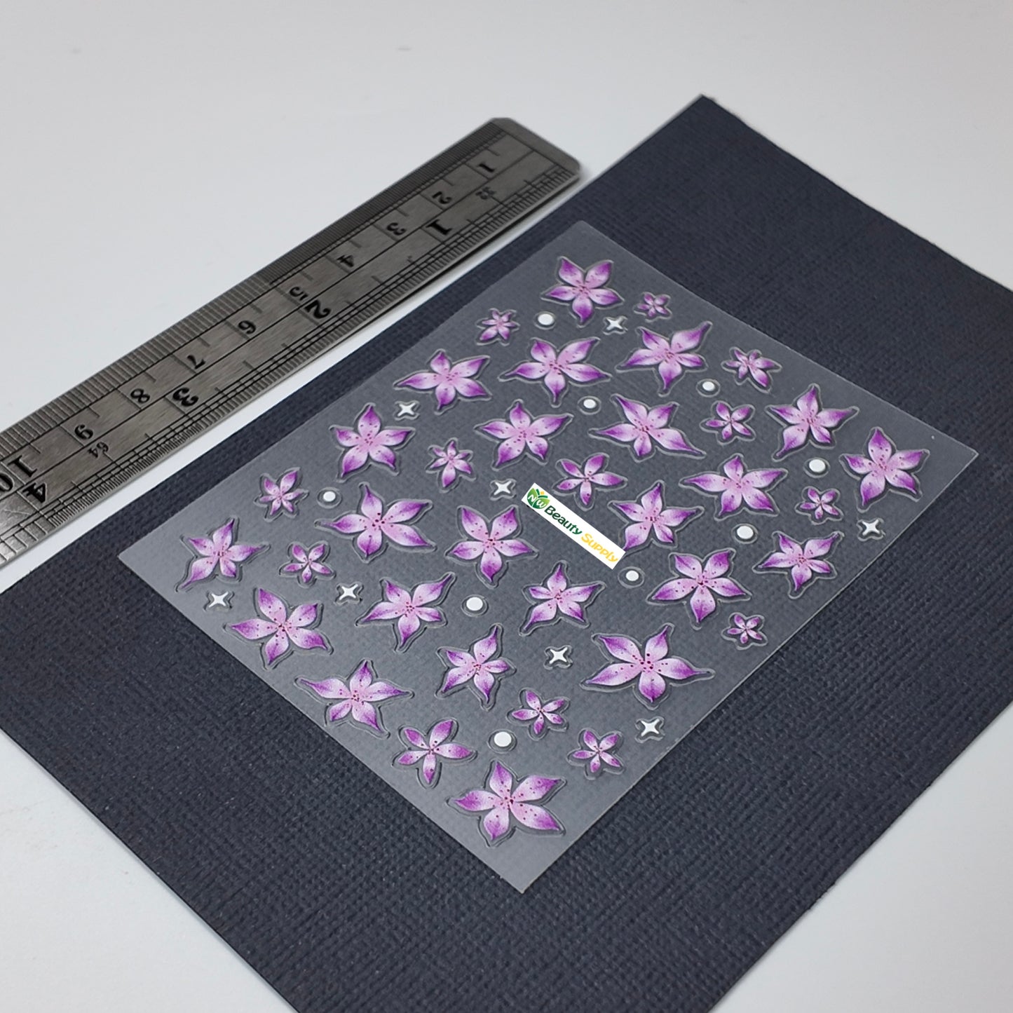 Purple and Pink Florals Sticker Decal