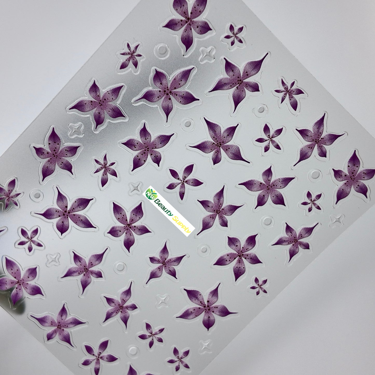 Purple and Pink Florals Sticker Decal