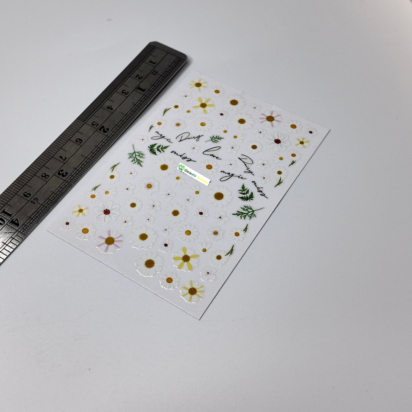 Daisies and Leaves Sticker Decal