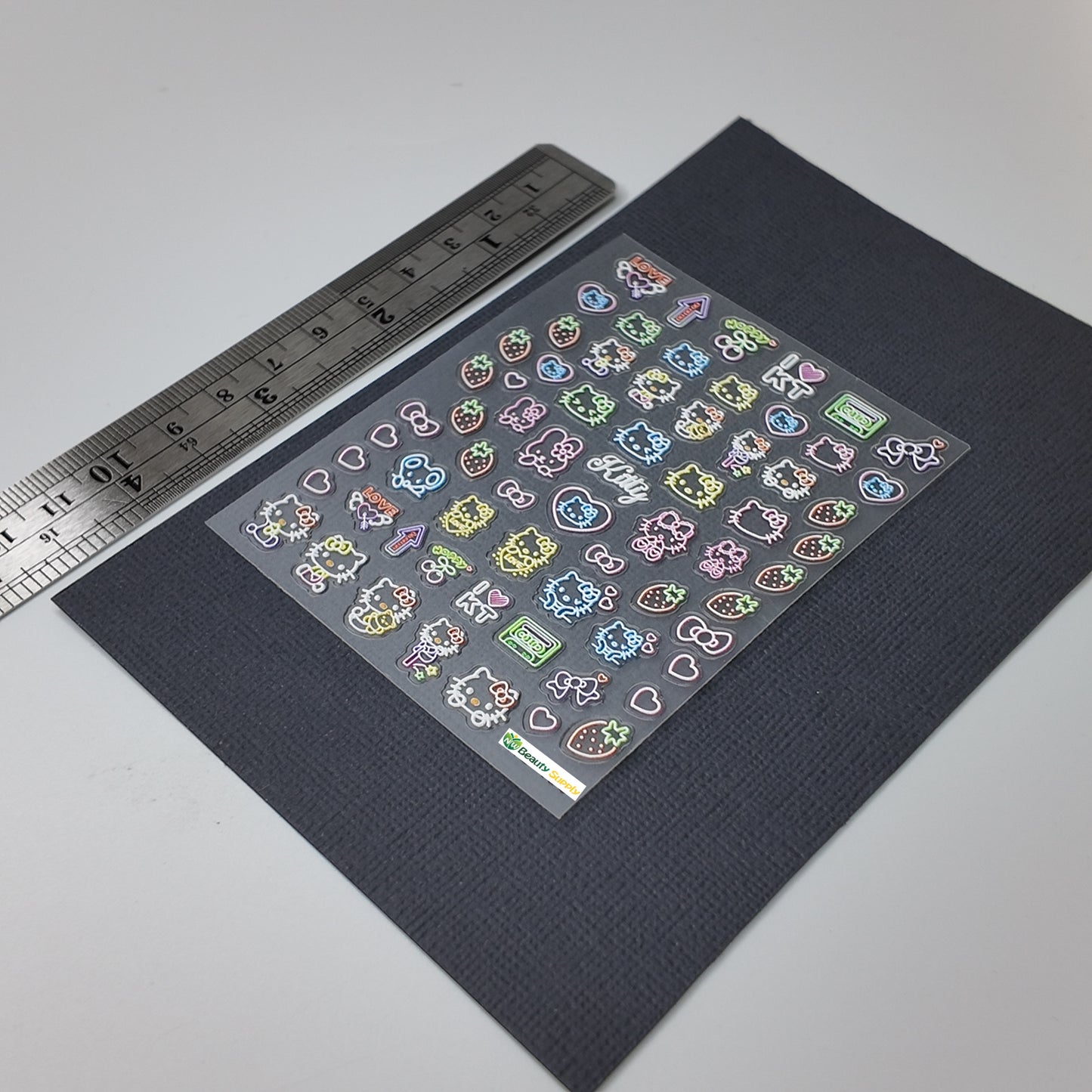 Colorful Hello Kitty Outline Sticker Decal