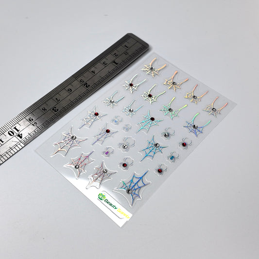 Color Shift Spider Web Sticker Decal