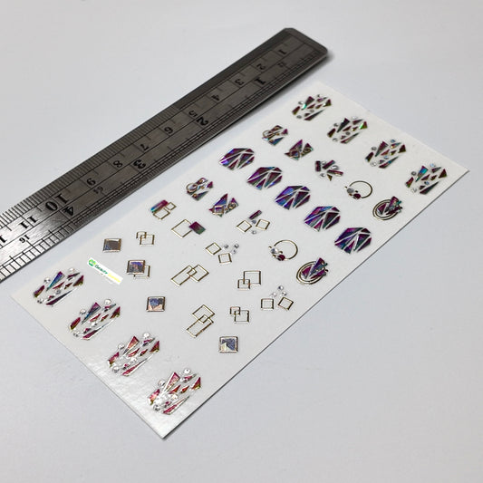 Holographic Geometric Shape Sticker Decal