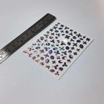 Holographic Flower Petals Sticker Decal