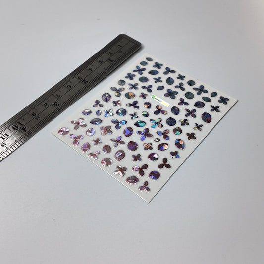 Holographic Flower Petals Sticker Decal
