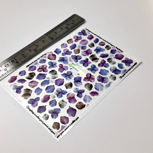 Water Color Flower and Leaves Sticker Decal