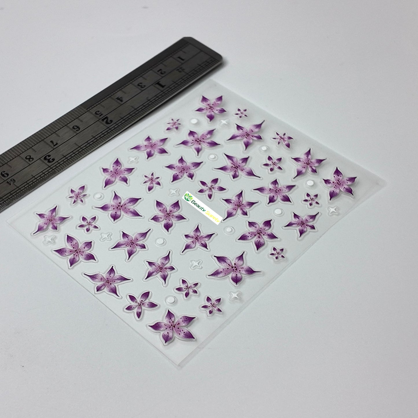 Purple and Pink Florals Sticker Decal